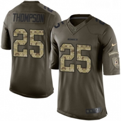 Youth Nike Washington Redskins 25 Chris Thompson Elite Green Salute to Service NFL Jersey