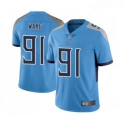 Mens Tennessee Titans 91 Cameron Wake Light Blue Alternate Vapor Untouchable Limited Player Football Jersey