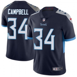 Nike Titans #34 Earl Campbell Navy Blue Alternate Mens Stitched NFL Vapor Untouchable Limited Jersey