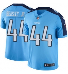 Nike Titans 44 Vic Beasley Jr Light Blue Men Stitched NFL Limited Rush Jersey