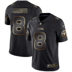 Nike Titans 8 Marcus Mariota Black Gold Vapor Untouchable Limited Jersey