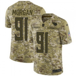 Nike Titans #91 Derrick Morgan Camo Mens Stitched NFL Limited 2018 Salute To Service Jersey