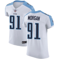 Nike Titans #91 Derrick Morgan White Mens Stitched NFL Vapor Untouchable Elite Jersey