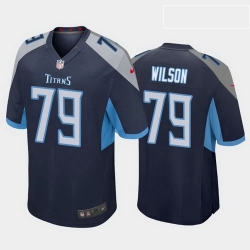 men isaiah wilson tennessee titans navy game jersey 