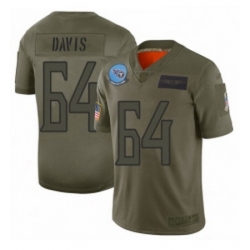 Youth Tennessee Titans 64 Nate Davis Limited Camo 2019 Salute to Service Football Jersey1485