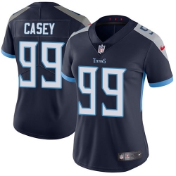 Nike Titans #99 Jurrell Casey Navy Blue Alternate Womens Stitched NFL Vapor Untouchable Limited Jersey