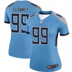 Women Tennessee Titans 99 Jadeveon Clowney Light Blue Vapor Untouchable Limited Jersey