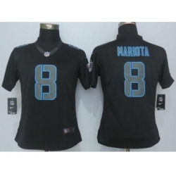 nike women nfl jerseys tennessee titans 8 mariota black[nike impact limited][mariota]