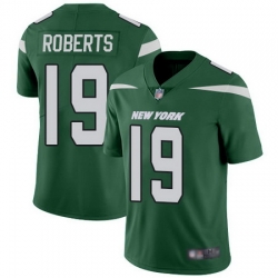 Jets #19 Andre Roberts Green Team Color Men Stitched Football Vapor Untouchable Limited Jersey