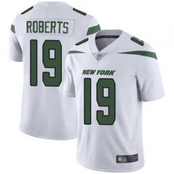 Jets #19 Andre Roberts White Men Stitched Football Vapor Untouchable Limited Jersey