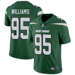 Jets 95 Quinnen Williams Green Team Color Men Stitched Football Vapor Untouchable Limited Jersey