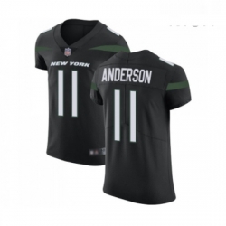 Mens New York Jets 11 Robby Anderson Black Alternate Vapor Untouchable Elite Player Football Jersey