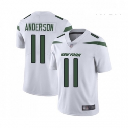 Mens New York Jets 11 Robby Anderson White Vapor Untouchable Limited Player Football Jersey