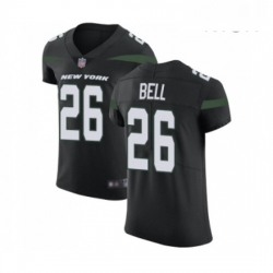 Mens New York Jets 26 Le Veon Bell Black Alternate Vapor Untouchable Elite Player Football Jersey