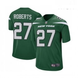 Mens New York Jets 28 Curtis Martin Game Green Team Color Football Jersey