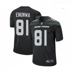 Mens New York Jets 81 Quincy Enunwa Game Black Alternate Football Jersey