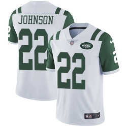 Nike Jets #22 Trumaine Johnson White Mens Stitched NFL Vapor Untouchable Limited Jersey