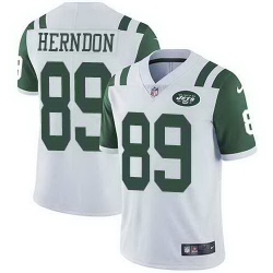 Nike Jets 89 Chris Herndon White Vapor Untouchable Limited Jersey