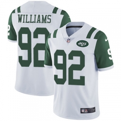 Nike Jets #92 Leonard Williams White Mens Stitched NFL Vapor Untouchable Limited Jersey