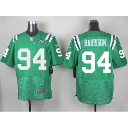 Nike Jets 94 Damon Harrison Green Mens Stitched NFL Elite Rush Jersey