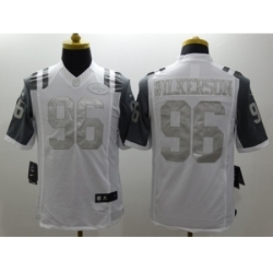 Nike new york jets 96 Muhammad Wilkerson White Game Platinum NFL Jersey