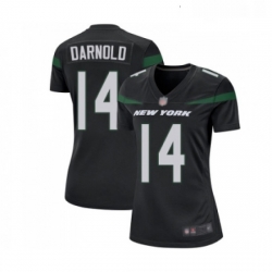 Womens New York Jets 14 Sam Darnold Game Black Alternate Football Jersey