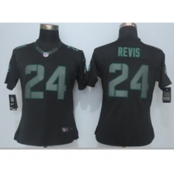 nike women nfl jerseys new york jets 24 revis black[nike impact limited]