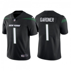 Nike New York Jets 1 Ahmad Gardner Black Youth 2022 NFL Draft Vapor Untouchable Limited Jersey