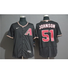 Diamondbacks 51 Randy Johnson Black Nike 2020 Flexbase Jersey