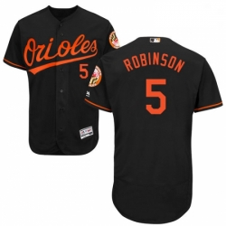 Mens Majestic Baltimore Orioles 5 Brooks Robinson Black Alternate Flex Base Authentic Collection MLB Jersey