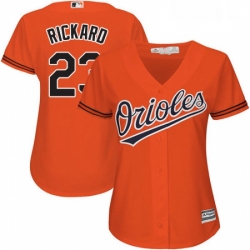 Womens Majestic Baltimore Orioles 23 Joey Rickard Replica Orange Alternate Cool Base MLB Jersey