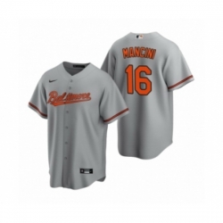 Youth Baltimore Orioles #16 Trey Mancini Nike Gray Replica Road Jersey