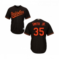 Youth Baltimore Orioles 35 Dwight Smith Jr Replica Black Alternate Cool Base Baseball Jersey 