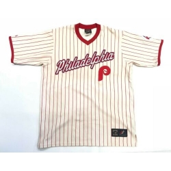 Men PHILADELPHIA PHILLIES Blank White Throwback Jersey