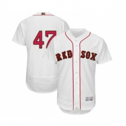 Mens Boston Red Sox 47 Tyler Thornburg White 2019 Gold Program Flex Base Authentic Collection Baseball Jersey