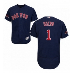 Mens Majestic Boston Red Sox 1 Bobby Doerr Navy Blue Alternate Flex Base Authentic Collection 2018 World Series Jersey