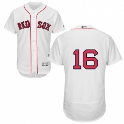 Mens Majestic Boston Red Sox 16 Andrew Benintendi White Flexbase Authentic Collection MLB Jersey