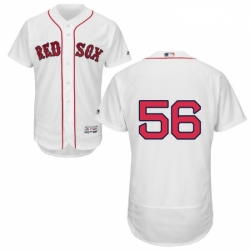 Mens Majestic Boston Red Sox 56 Joe Kelly White Home Flex Base Authentic Collection MLB Jersey