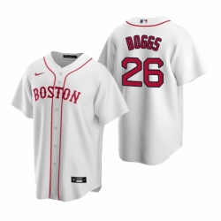 Mens Nike Boston Red Sox 26 Wade Boggs White Alternate Stitched Baseball Jerse