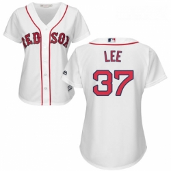 Womens Majestic Boston Red Sox 37 Bill Lee Authentic White Home MLB Jersey