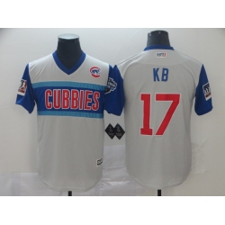 Cubs 17 Kris Bryant Kb Gray 2019 MLB Little League Classic Player Jersey