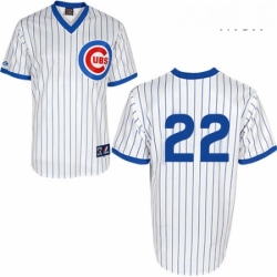 Mens Majestic Chicago Cubs 22 Jason Heyward Replica White 1988 Turn Back The Clock Cool Base MLB Jersey