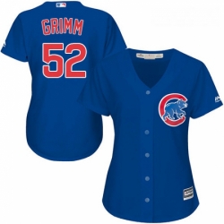 Womens Majestic Chicago Cubs 52 Justin Grimm Authentic Royal Blue Alternate MLB Jersey