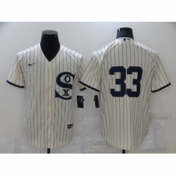 Men Chicago White Sox 33 James McCann Cream Game 2021 Field of Dreams Jersey