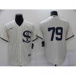 Men Chicago White Sox 79 Jose Abreu Cream 2021 Field of Dreams Jersey