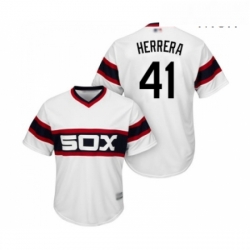 Mens Chicago White Sox 41 Kelvin Herrera Replica White 2013 Alternate Home Cool Base Baseball Jersey 