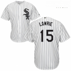 Mens Majestic Chicago White Sox 10 Yoan Moncada Replica White Home Cool Base MLB Jersey 