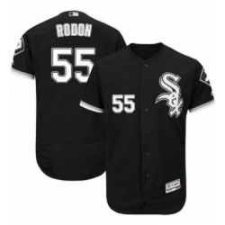 Mens Majestic Chicago White Sox 55 Carlos Rodon Black Flexbase Authentic Collection MLB Jersey