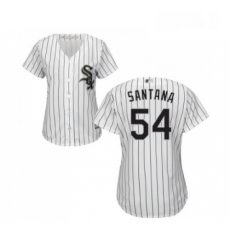 Womens Chicago White Sox 54 Ervin Santana Replica White Home Cool Base Baseball Jersey 