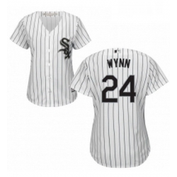 Womens Majestic Chicago White Sox 24 Early Wynn Replica White Home Cool Base MLB Jersey